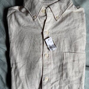 J. Crew Donegal Button Up Shirt slim fit medium $98